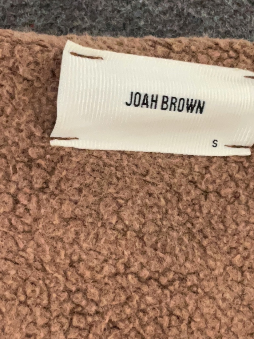 Joah Brown Slouchy Pullover Sweatshirt Cedar French Terry Small - Picture 5 of 7